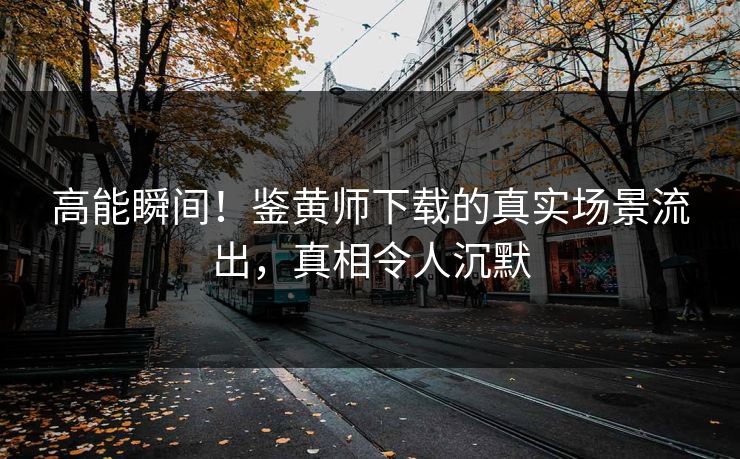 高能瞬间！鉴黄师下载的真实场景流出，真相令人沉默