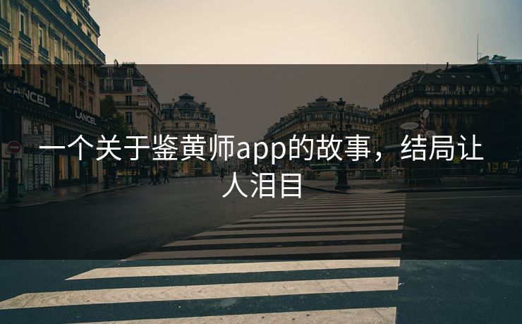 一个关于鉴黄师app的故事，结局让人泪目