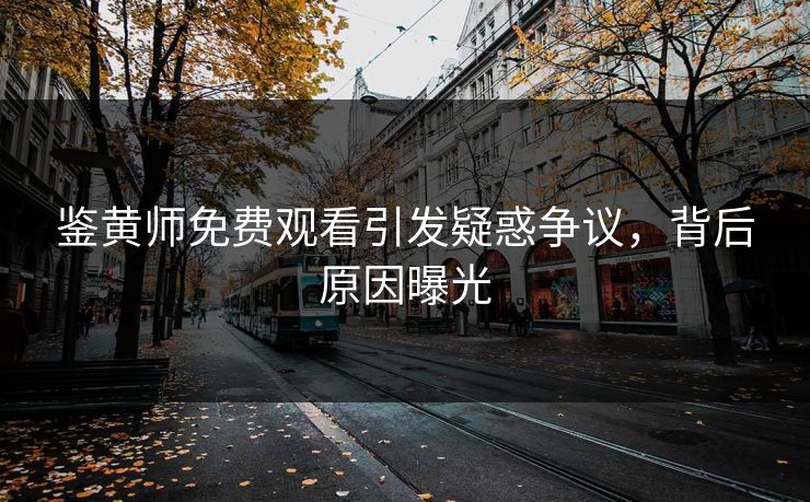 鉴黄师免费观看引发疑惑争议，背后原因曝光