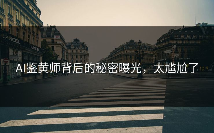 AI鉴黄师背后的秘密曝光，太尴尬了