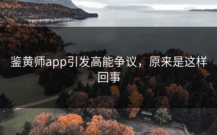 鉴黄师app引发高能争议，原来是这样回事