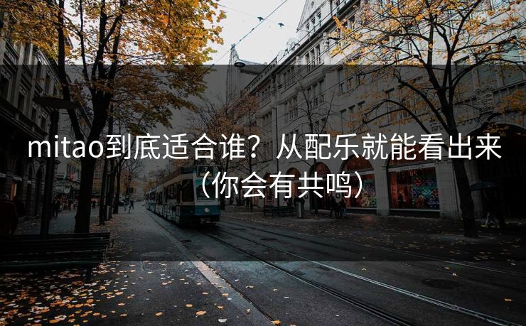 mitao到底适合谁?从配乐就能看出来(你会有共鸣) mitao到底适合谁?从配乐就能看出来(你会有共鸣)